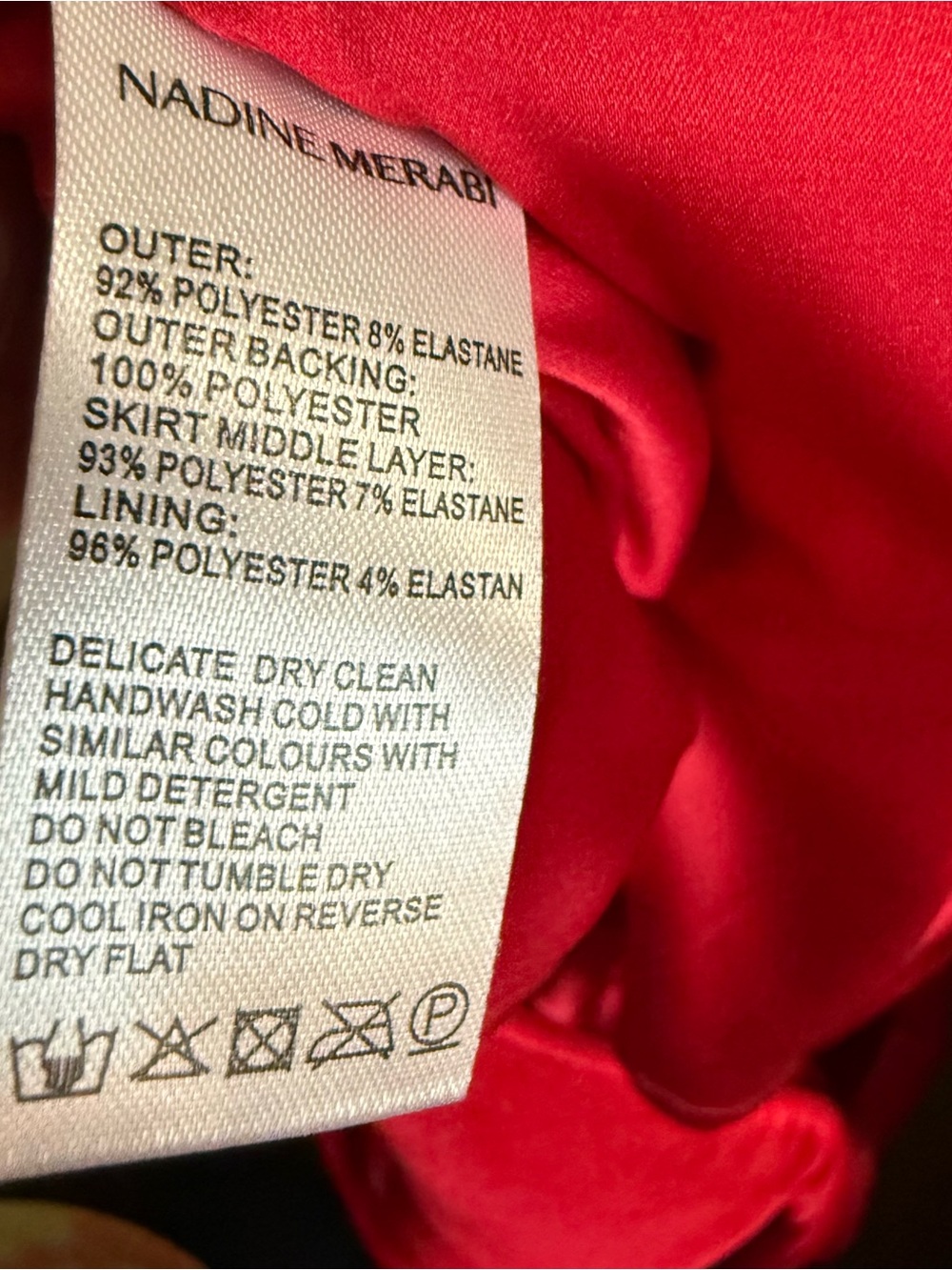 NWT Nadine Merabi Carmen Red Velvet Cocktail Dress Small - Picture 5 of 5